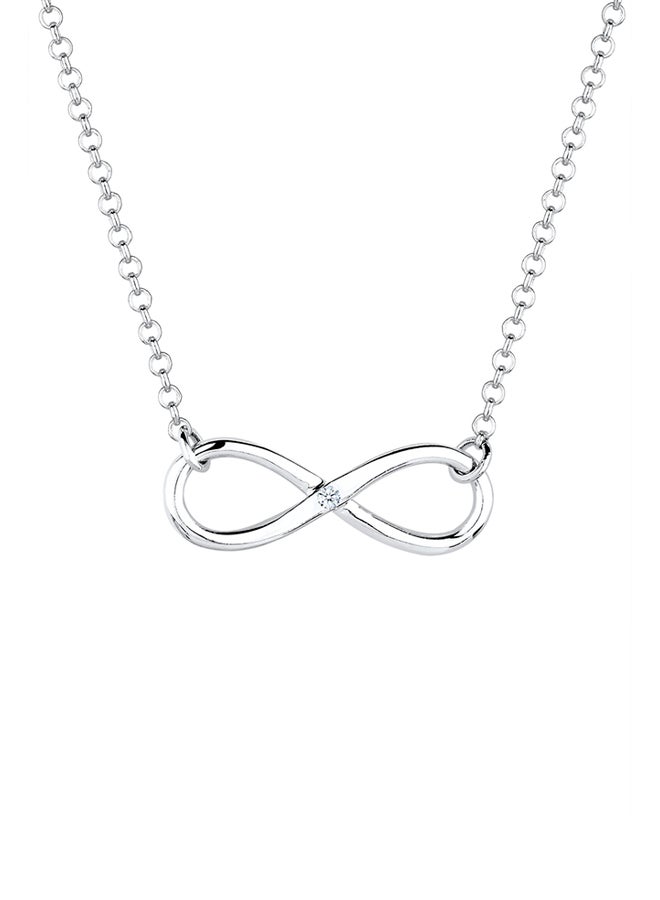 DIAMORE - 925 Sterling Silver Infinity Pendant Necklace - Image 1