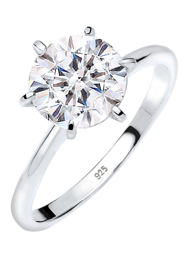 elli 925 Sterling Silver Glass Crystals Studded Ring - Image 1