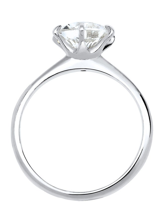 elli 925 Sterling Silver Glass Crystals Studded Ring - Image 3