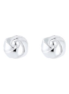 Knot Round Circle 925 Sterling Silver Cufflinks
