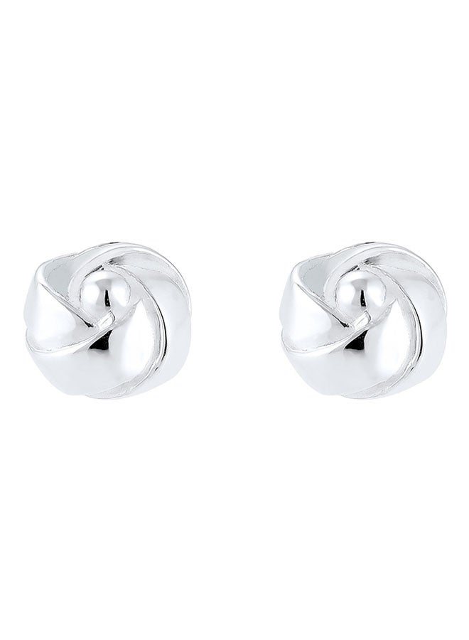 PAULO FANELLO - Knot Round Circle 925 Sterling Silver Cufflinks - Image 1