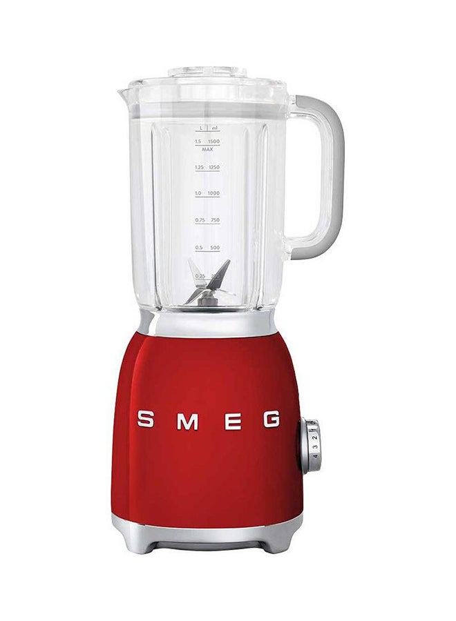 smeg 50's Retro Style Aesthetic Blender 1.5L 800W 1.5 L 800 W BLF01RDUK/AU Red  - Image 1