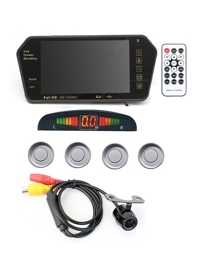 X3 7-Inch TFT HD Rearview Mirror Monitor With Camera And Sensors - Image 1
