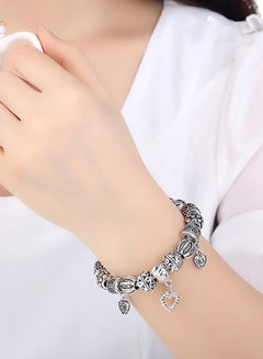 PEORA Silver Plated Heart Charms Pandora Style Bracelet  - Image 3