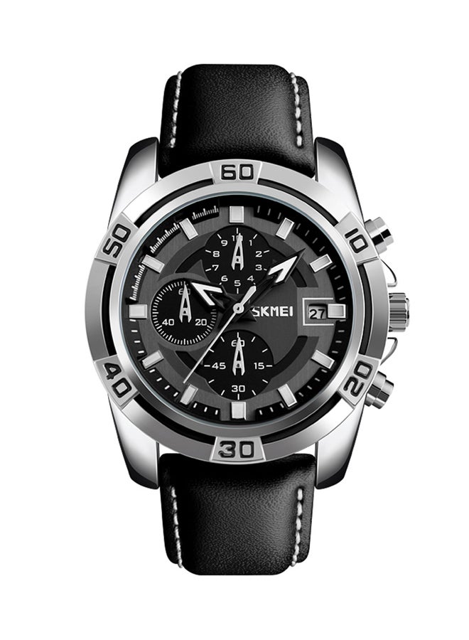 Men's Water Resistant Chronograph Wrist Watch 9156H - 47 mm - Black - v1515648315/N13107942A_1