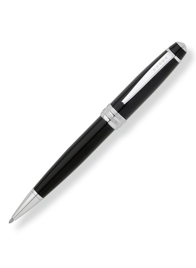 Bailey Lacquer Ballpoint Pen Black/Silver