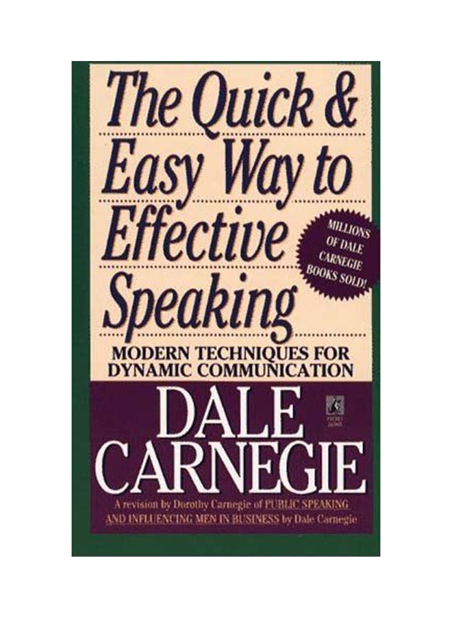 The Quick And Easy Way To Effective Speaking printed_book_paperback english - 3/1/1990  - Image 1
