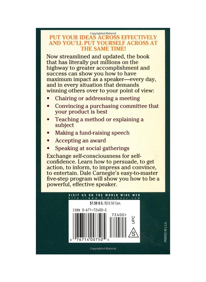 The Quick And Easy Way To Effective Speaking printed_book_paperback english - 3/1/1990  - Image 2