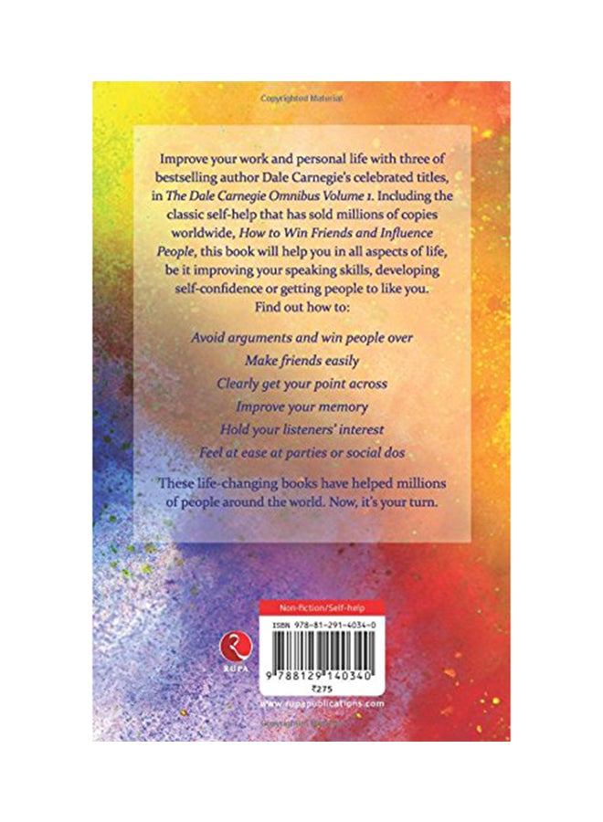 The Dale Carnegie Omnibus - Vol. 1 printed_book_paperback english - 5/20/2016  - Image 2
