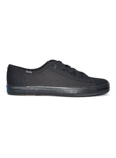 Kick Start Textured Low Top Sneaker Black