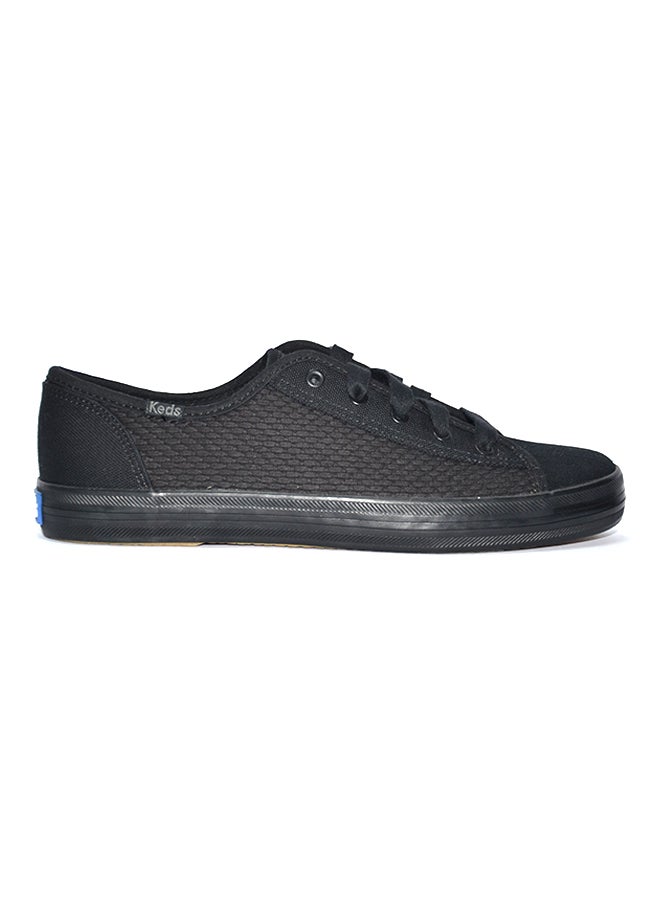 Keds - Kick Start Textured Low Top Sneaker Black - Image 1