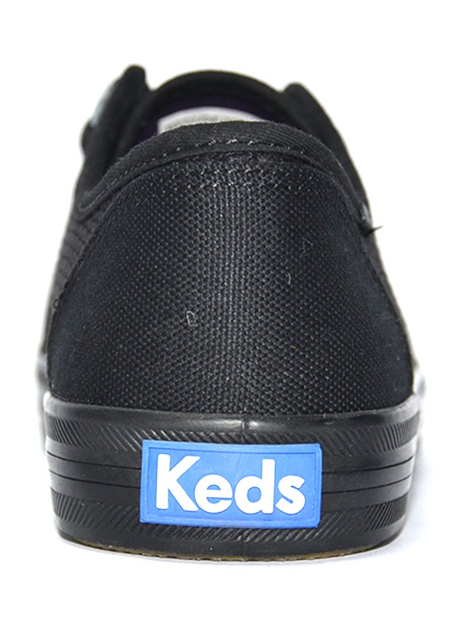 Keds - Kick Start Textured Low Top Sneaker Black - Image 1