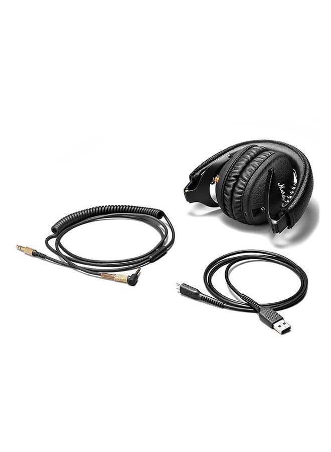Marshall - Monitor Bluetooth On-Ear Headphone Black - Image 1