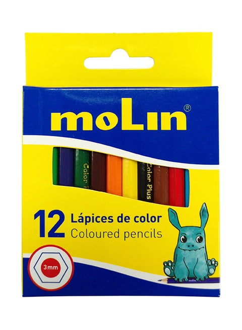 Box Of 12 Coloured Pencils Multicolour