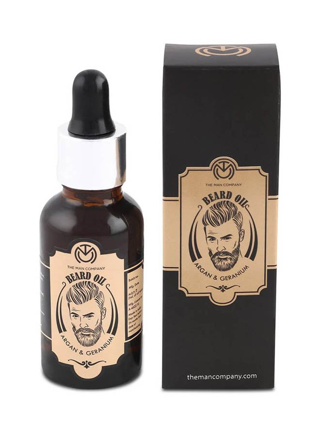 The Man Company - Argan And Geranium Beard Oil 30ml - Image 1