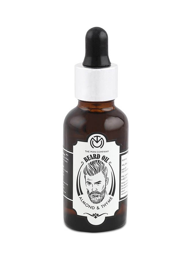 The Man Company Almond And Thyme Beard Oil 30ml - Image 1