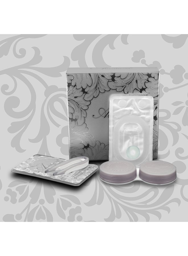 Anesthesia Anesthetic Carbon (Cold Grey) 6 Months Disposable Contact Lenses  - Image 2