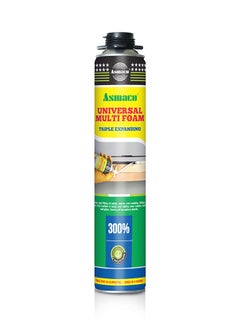 Asmaco 12-Piece Universal Multi PU Foam Set Off White 750ml 