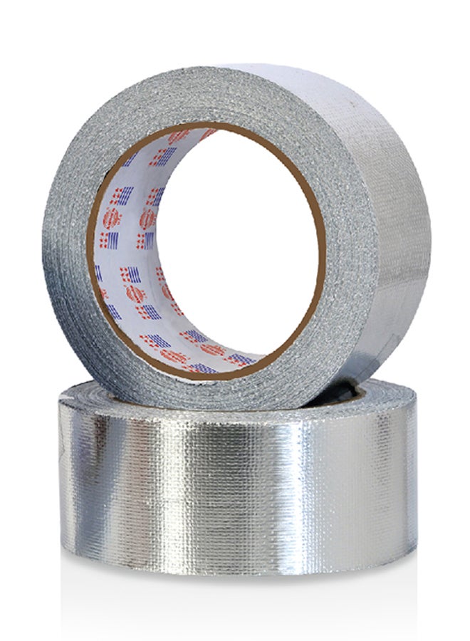 Asmaco - Pack Of 24 Aluminium Foil Tapes Silver 48mm - Image 1