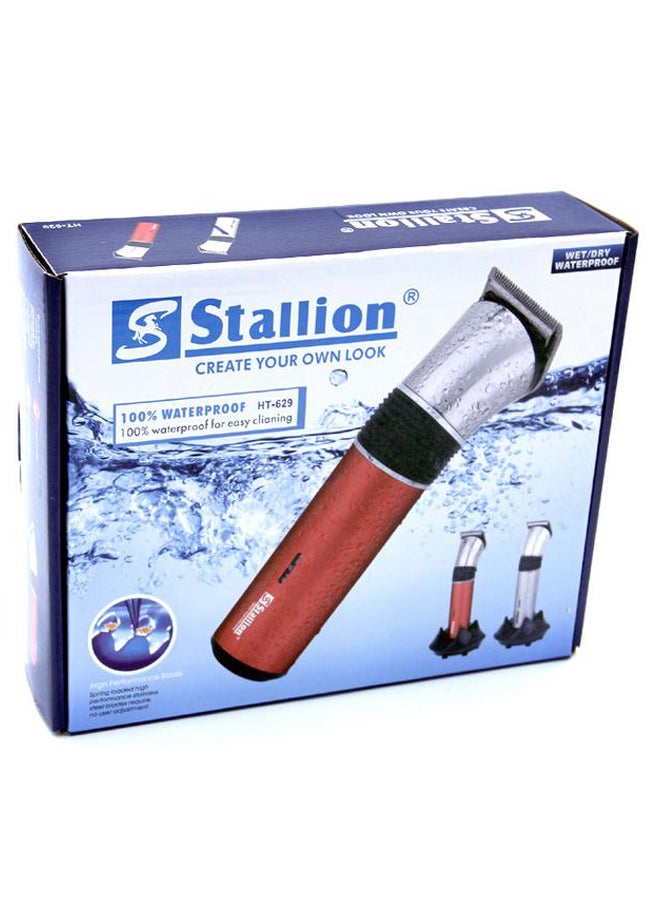 Stallion Rechargeable Electric Hair Trimmer Red/Black - Image 4