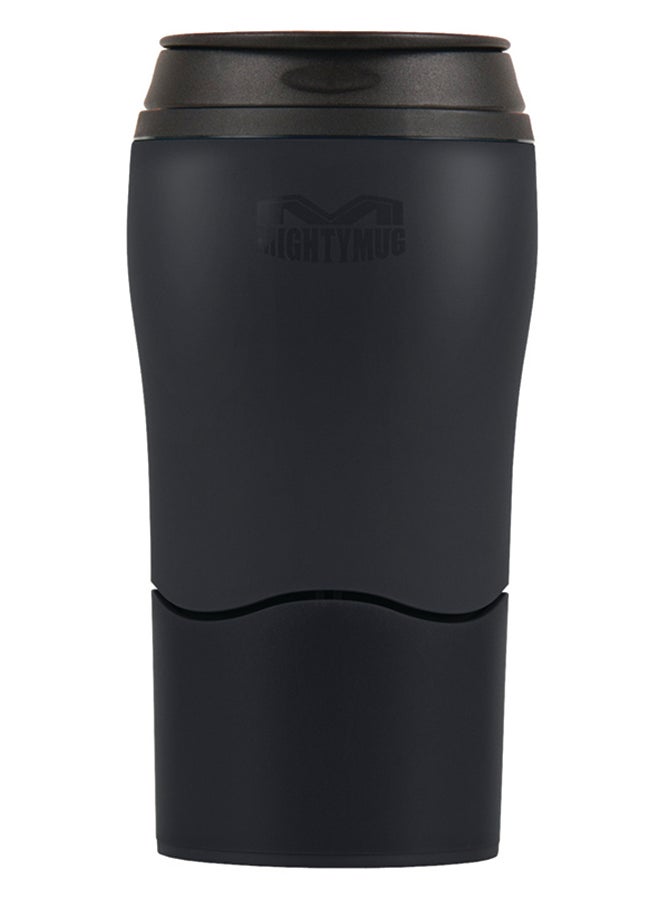 Mighty Mug Plastic Travel Mug, No Spill Double Wall Tumbler, Cold/Hot, Cup-Holder Friendly, Dishwasher Safe, (Black, 12oz)- 1900D Black - v1516518159/N13136117A_1