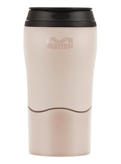 Mighty Mug Mighty Mug Plastic Travel Mug, No Spill Double Wall Tumbler, Cold/Hot, Cup-Holder Friendly, Dishwasher Safe, (Cream, 12oz)- 1903D Cream 