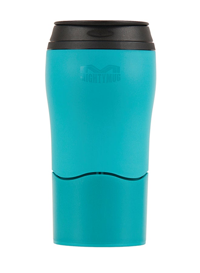 Mighty Mug Plastic Travel Mug, No Spill Double Wall Tumbler, Cold/Hot, Cup-Holder Friendly, Dishwasher Safe, (Teal, 12oz)- 1901D Teal - v1516518160/N13136121A_1