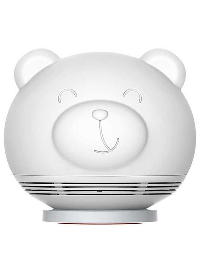 MiPow - Playbulb Zoocoro Bear Shape Bluetooth Smart Speaker and LED Night Light with Wireless Charging Pad White - Image 1