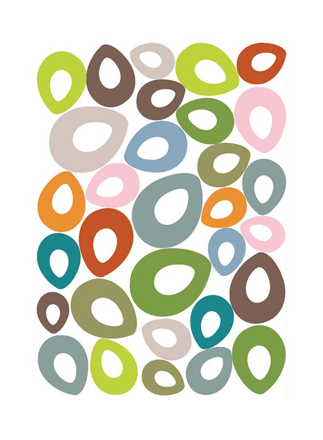 ستيكي آرت - ملصق جداري بتصميم حصى ملونة - مقاس متوسط - طراز STA-168 متعدد الألوان 50x70Ø³Ù†ØªÙŠÙ…ØªØ± - Image 1