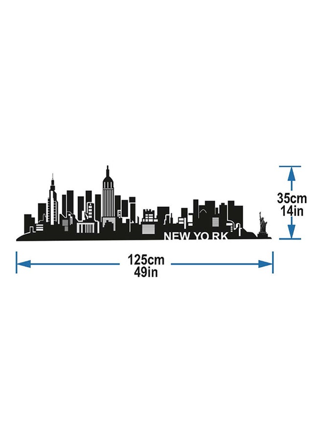 New York Skyline Wall Stickers Home Decoration Diy Removable Wall Decals For Living Room Bedroom Medium Sta-126 Black 50x70cm - v1516519903/N13136503A_2