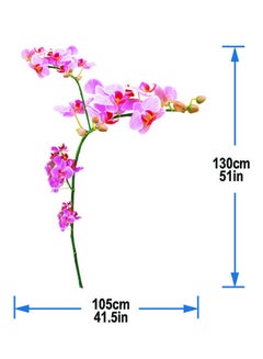 Stickie Art Orchids Wall Stickers Home Decoration Diy Removable Wall Decals For Living Room Bedroom Medium Sta-139 Pink 50x70cm  - Image 2