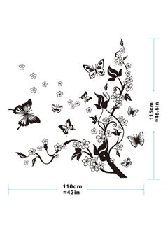Stickie Art Butterfly Contrast Wall Stickers Home Decoration Diy Removable Wall Decals For Living Room Bedroom Large  Sta-181 Black 60x90cm  - Image 3