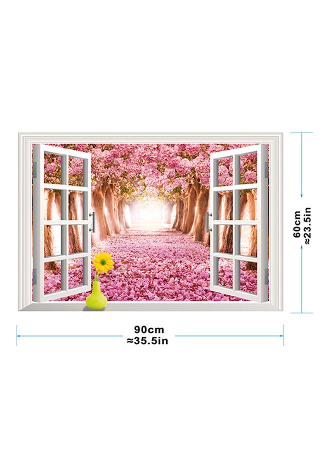 Flowersome Window Wall Decal - Large - STA-182 Multicolour 60x90centimeter - v1516519926/N13136515A_3