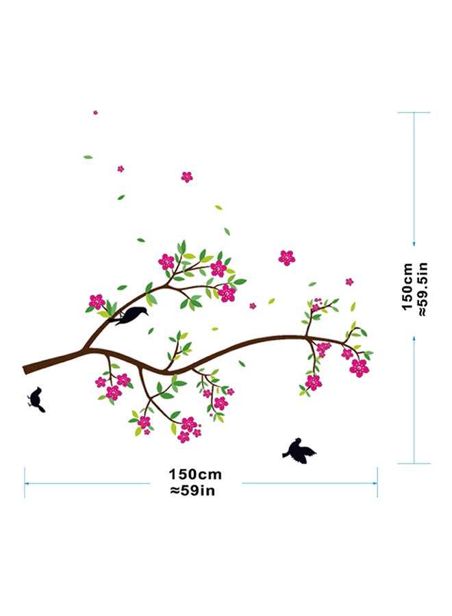 Stickie Art Birds on Flower Branch Wall Decal - Large - STA-183 Multicolour 60x90centimeter - Image 3