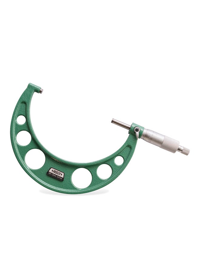 Insize Outside Micrometer Green/Silver - Image 1