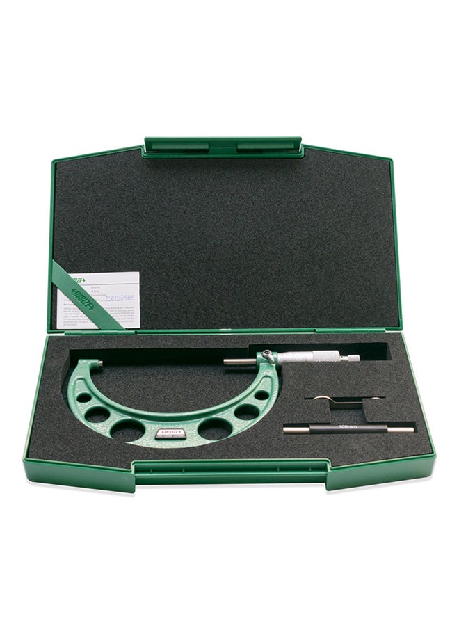 Insize Outside Micrometer Green/Silver - Image 2