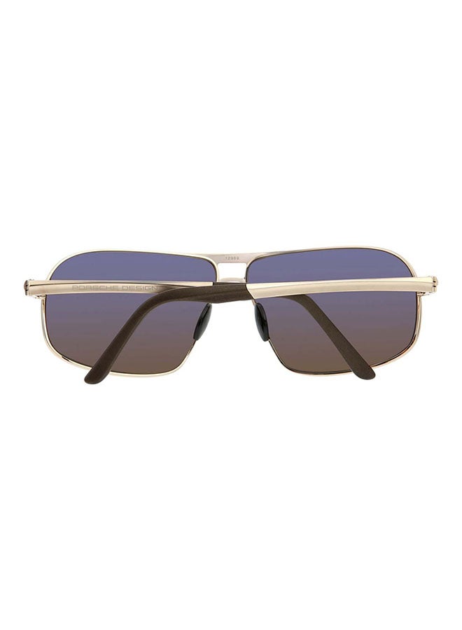 Porsche Design - Men's Rectangular Frame Sunglasses P8542 - Image 1