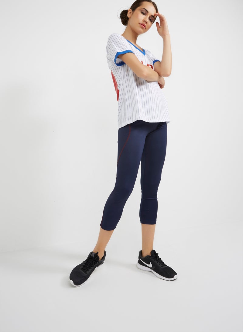BURN Round Neck Top White  - Image 3