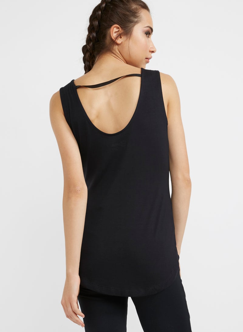 BURN Sleeveless Logo Tank Top Green  - Image 2