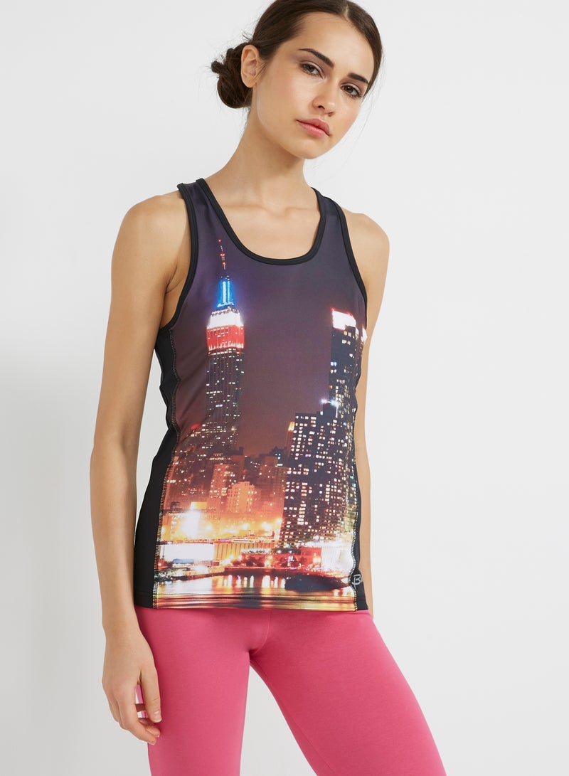 BURN Skyline Racer Back Tank Top Multicolour  - Image 1