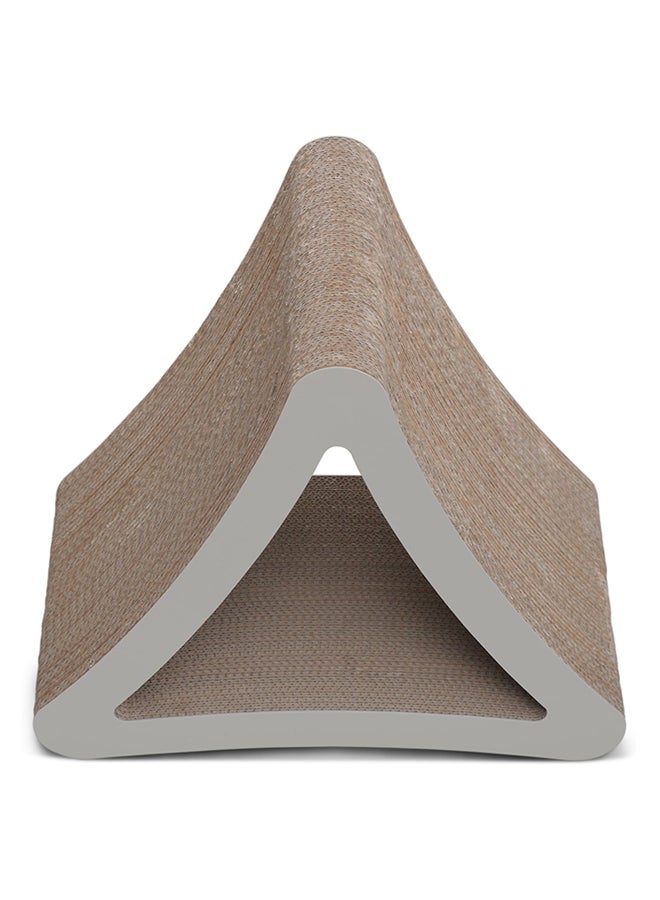 petfusion 3-Sided Vertical Scratcher Long Brown - Image 1