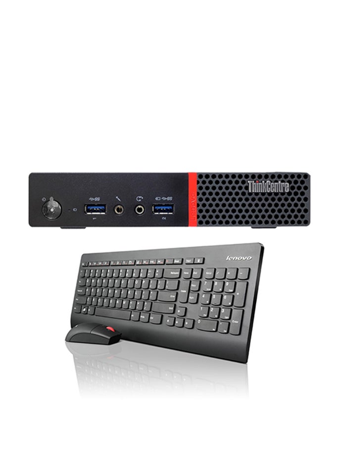 لينوفو - كمبيوتر شخصي بصندوق عمودي طراز TINY M700-10HYA00AAX بمعالج كور i5/ذاكرة وصول عشوائي سعتها 4 جيجا بايت/محرك أقراص ثابت سعته 500 جيجا بايت/ بطاقة رسومات مدمجة ولوحة مفاتيح وماوس أسود - Image 1