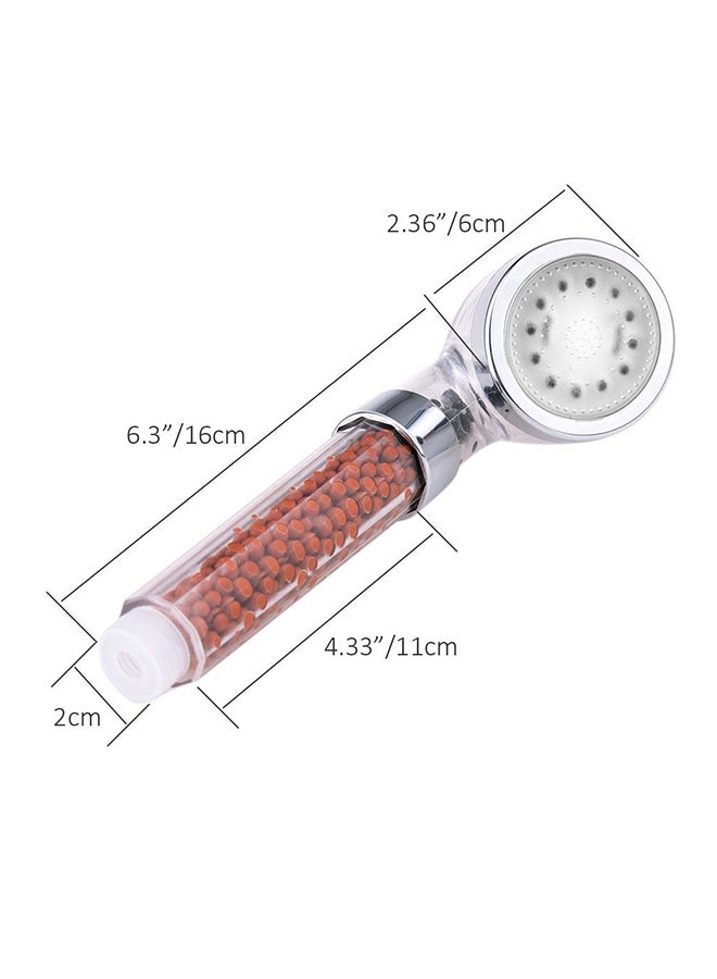 YupFun - LED Shower Head Silver/Clear 22cm - Image 1