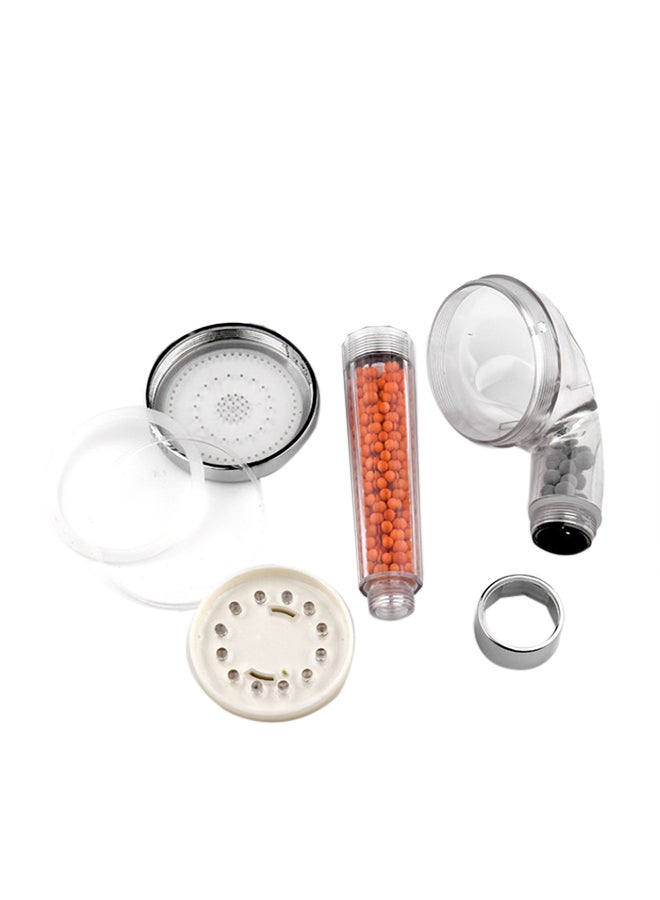 YupFun - LED Shower Head Silver/Clear 22cm - Image 1