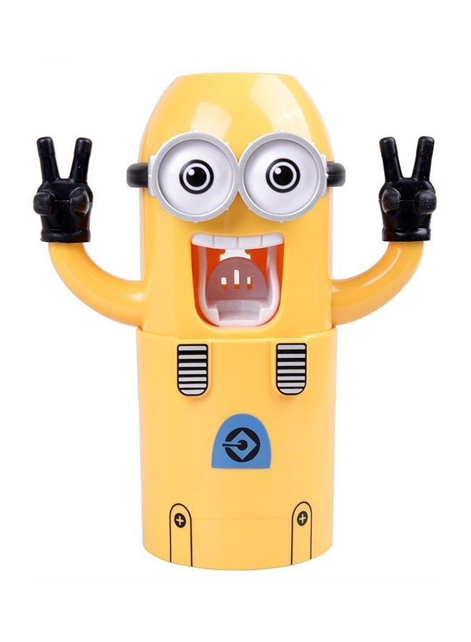 حامل فرشاة الأسنان الأتوماتيكي مع موزع بتصميم المينيونز أصفر 17Ø³Ù†ØªÙŠÙ…ØªØ± - Image 1