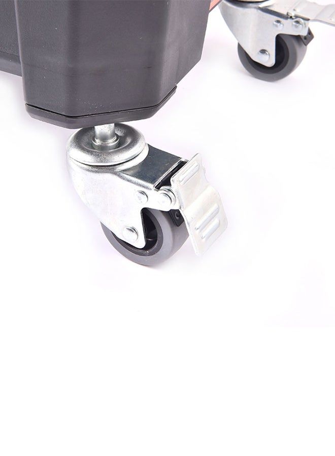 Tactix 4-Piece Castor Wheels - Durable Design For Heavy Loads, For Smooth Mobility And Easy Maneuverability, For Heavy Duty Storage Box, Silver And Grey- 320636 Silver 2x1inch  - Image 3