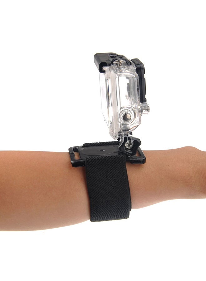 Generic Wrist Strap Elastic Band Mount For GoPro Hero 1/2/3/3+ Action Camera Black  - Image 3
