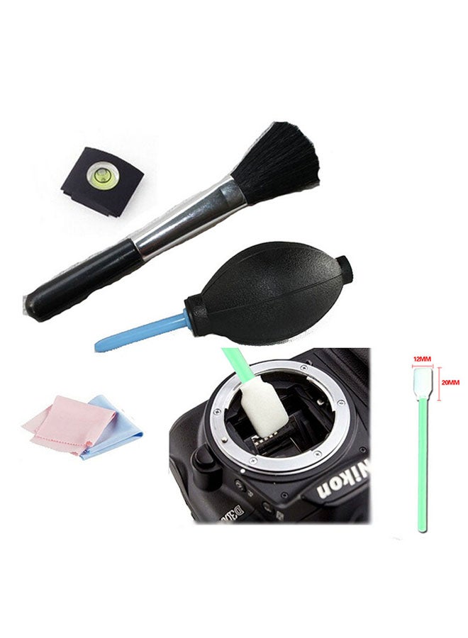 5-In-1 Spirit Hot Shoe Lens Brush Cleaning Kit For Canon/Nikon Black/Blue - Image 1
