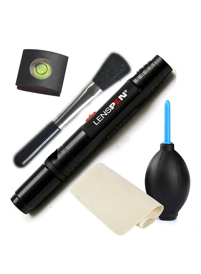 5-In-1 Spirit Hot Shoe Lens Brush Cleaning Kit For Canon/Nikon Black/Blue - Image 2
