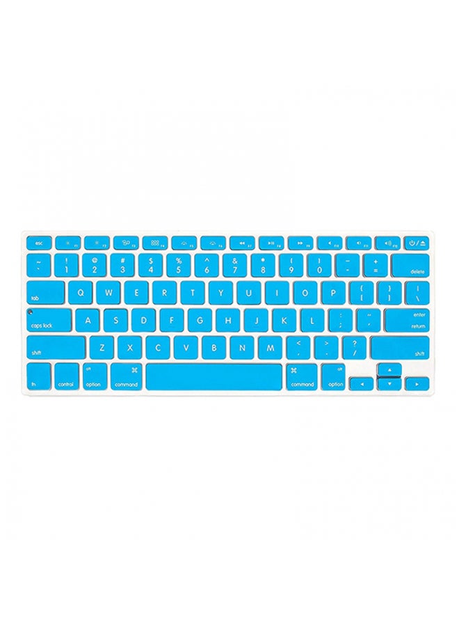 US Layout Keyboard Skin Cover For Apple MacBook Pro/Air 13/15/17-inch With Retina Aqua Blue - Image 1